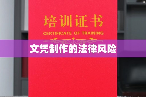 抚州文凭制作的法律风险